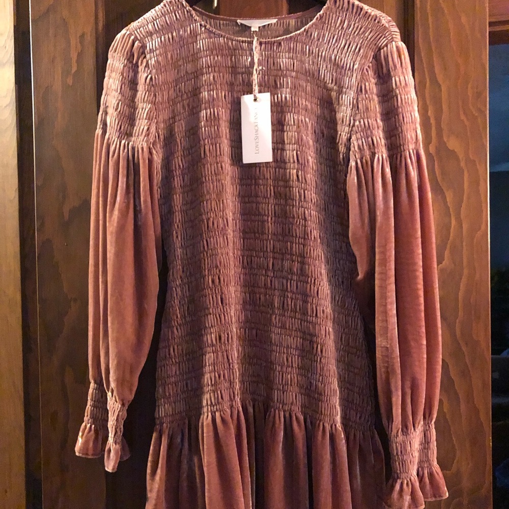 ❌SOLD❌NWT LOVESHACKFANCY Velvet Dress - Picture 9 of 14